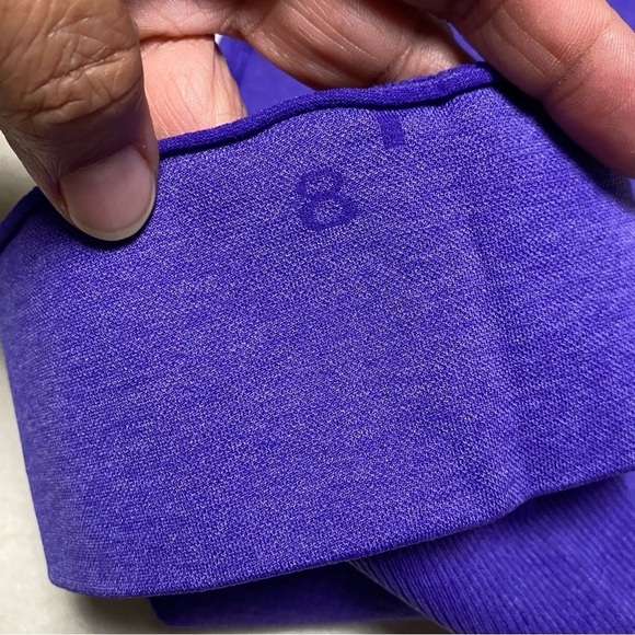 Lululemon Leggings Women’s Size 8 Purple Crop high rise Leggings - Picture 7 of 10